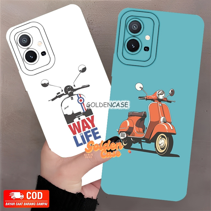 [GCS783] เคสที่รองรับสําหรับ Vivo T1 / Y75 5G Case Procamera Cool Vespa Motif เคสเฉพาะล่าสุดเคสผู้ชา