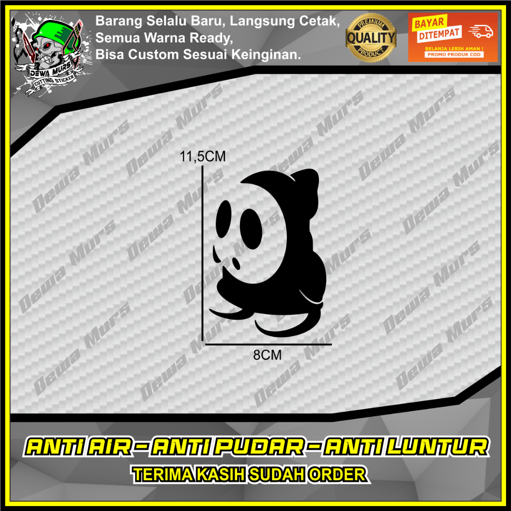 สติ๊กเกอร์ตัด SHY GUY MUKA KAGET สติ๊กเกอร์เหมาะสําหรับรถจักรยานยนต์และรถยนต์