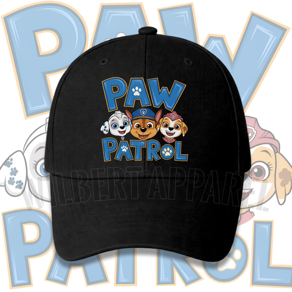 Paw Patrol Unisex Drill Kids Baseball Cap / Paw Patrol Kids Cap ฟรีชื่อ