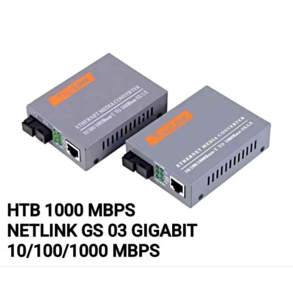 Netlink HTB-GS-03 Gigabit Media Converter หนึ่งคู่ AB 1000 Mbps