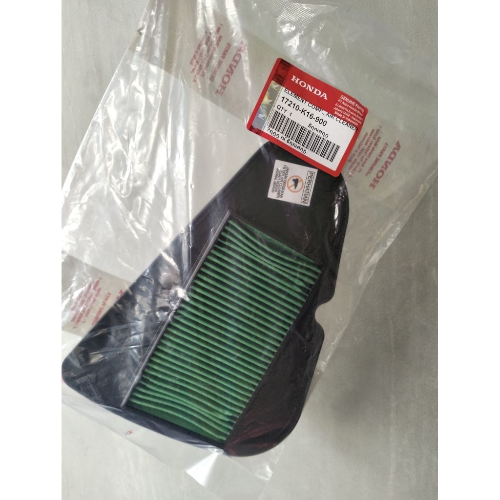 ไส้กรองแอร์ คอมพ์ AIR CLEANER -17210-K16-900- beat fi