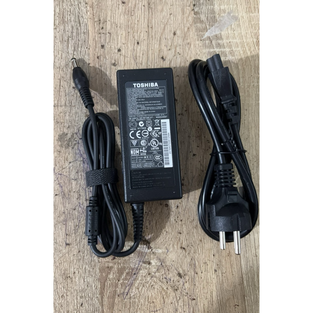 อะแดปเตอร์ชาร์จ toshiba 19v 3.42a 65W saalllite L730 L735 L740 L745 L770 L755 C840 C640 C55T M500 R7