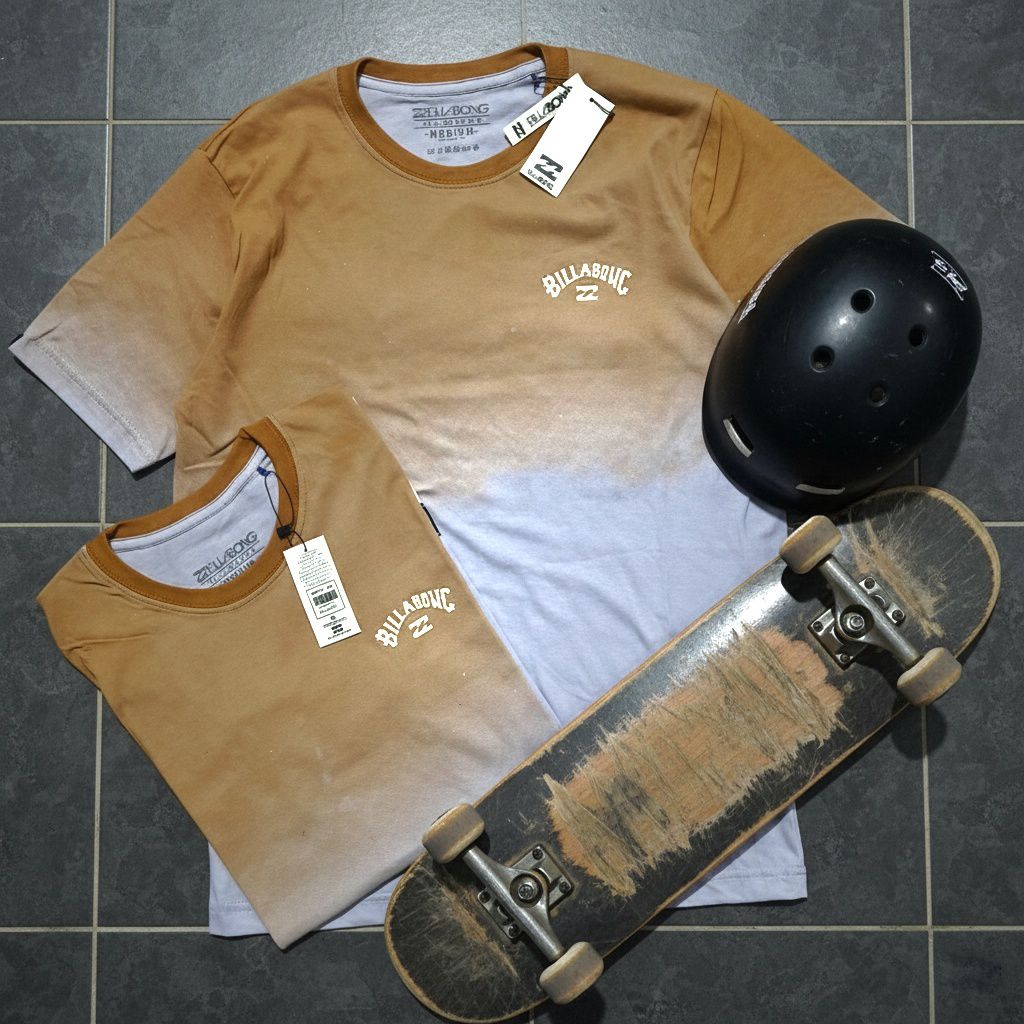 BLB05 SURFING เสื้อยืดสําหรับผู้ชาย, แขนสั้น, KATIUN MATERIAL, FULLPRINT MOTIF