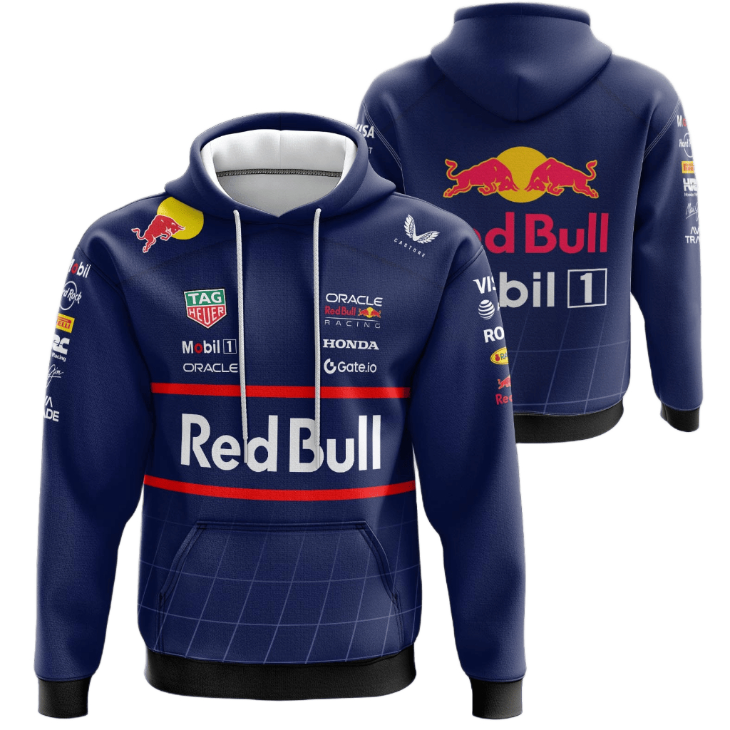 F1 เสื้อแจ็คเก็ตมีฮู้ด Redbull Racing