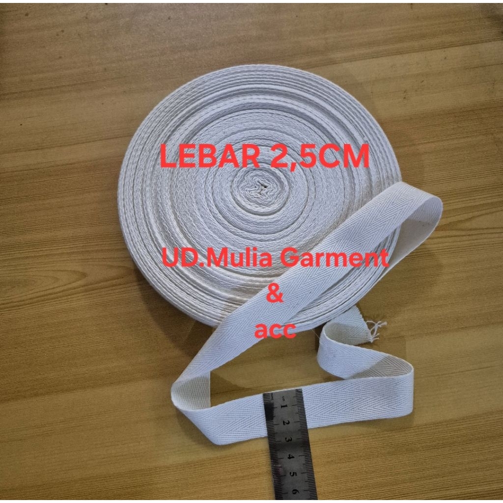 KATUN WEBBING STRAP สําหรับกระเป๋าผ้าฝ้ายราคาต่อม้วนตะแกรง 36 & 50 YARDS