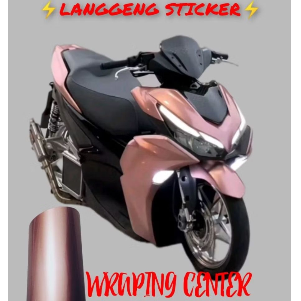 Skotlet สติกเกอร์ Skotlet Rose Gold Metallic Candy Glossy สติกเกอร์ Scotlite สีชมพู Rose Scootlet Ro