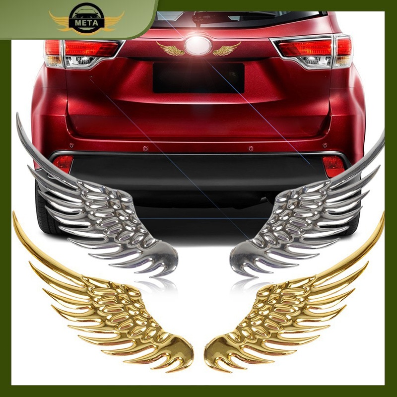 สติ๊กเกอร์ติดรถ 3D Metal Eagle and Angel Wing, Emblem Wing - ของแต่งรถ