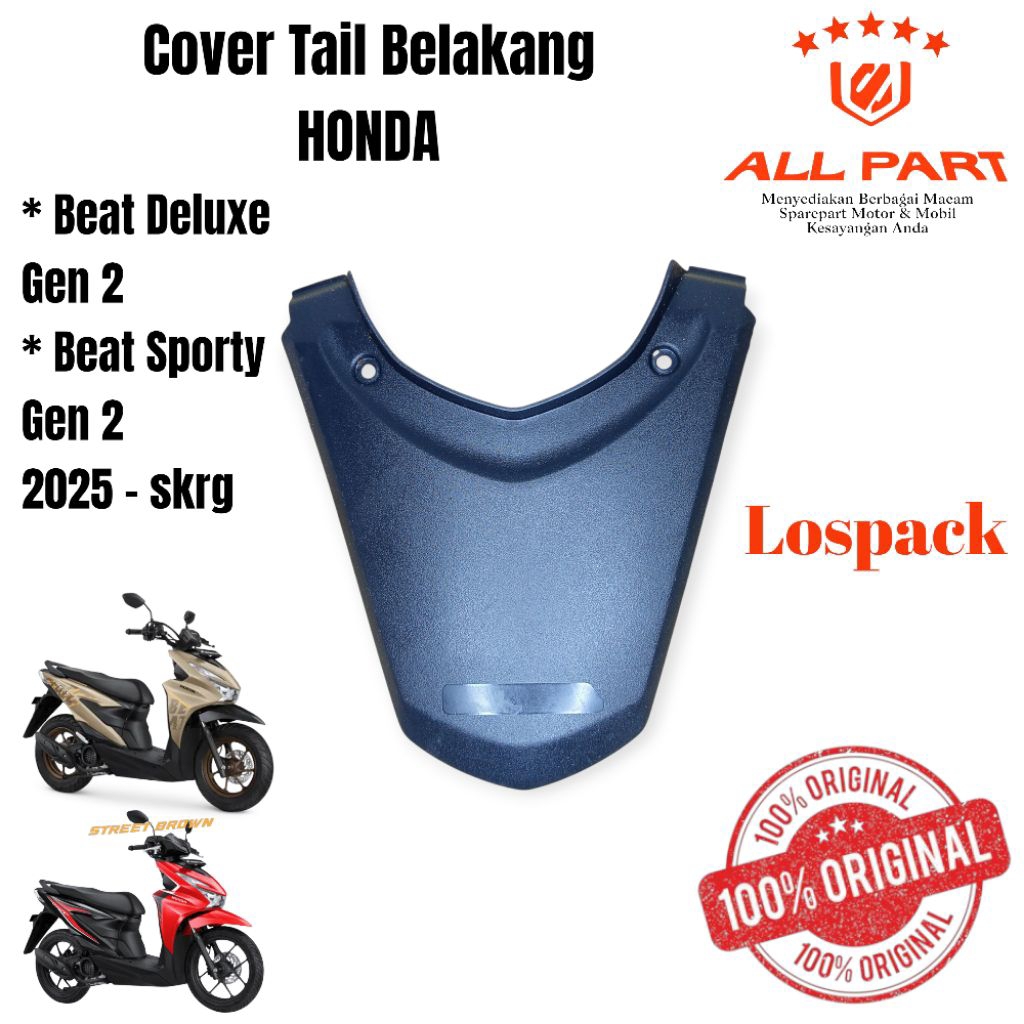 (ORIGINAL) ด้านหลังหาง rr center สําหรับ honda New Beat deluxe led gen 2 Beat sporty gen 2 K1AL K1A-
