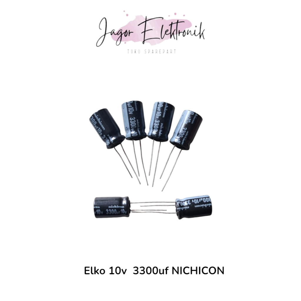 5 ชิ้น - Elko 10v 3300uf NICHICON