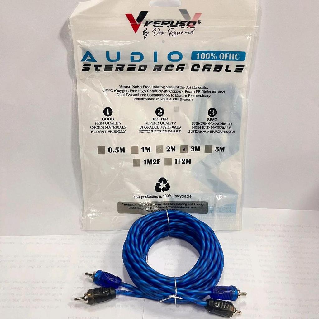 Veruso VO สาย RCA 1, 2, 3, 5 เมตร / สาขา Veruso RCA 1M2F 1F2M VB Series