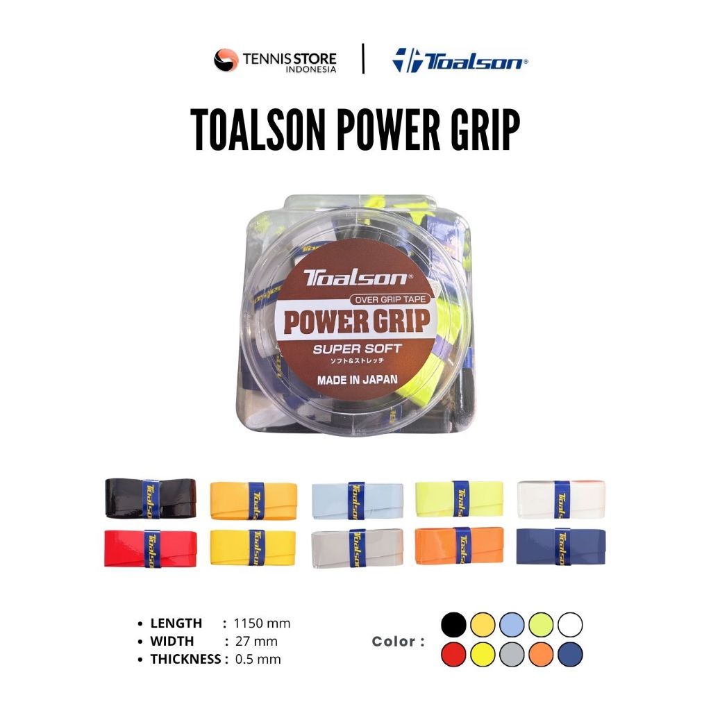 Original Toalson Power Grip Badminton / Tennis / Padel Tennis Grip