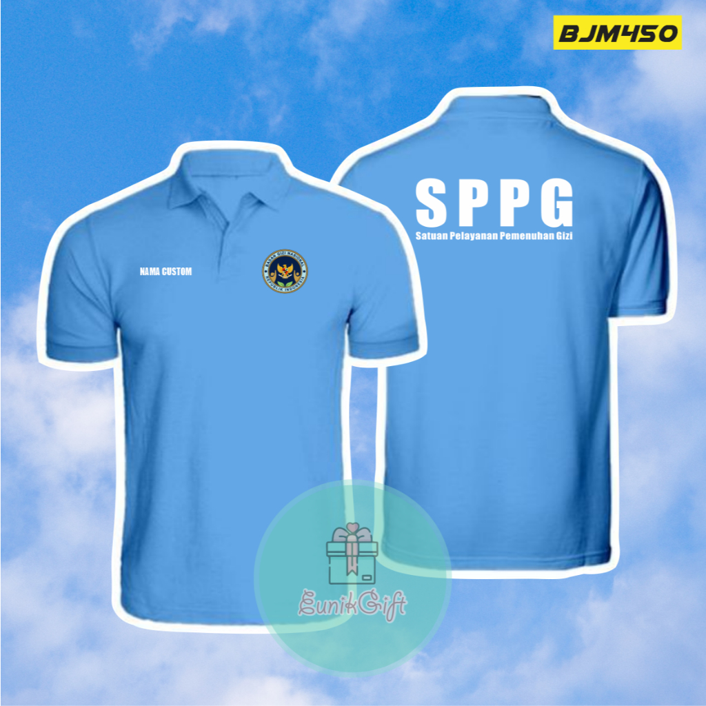 BJM450 SPPG BGN COLLAR SHIRT - BGN National Nutrition Body Collared Shirt - BGN MBG UNIFORM