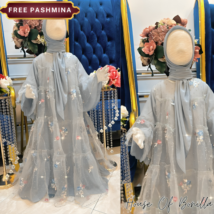 ชุด Gamis Syahdu ของเด็กผู้หญิง SYARI เด็ก Gamis Cerutty Babydoll วัสดุ / ชุดศึกษาอิสลามเด็ก MAUMA/4