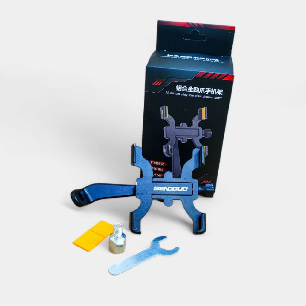 HP BLS-036 ที่วางโทรศัพท์มอเตอร์ไซค์แบบหมุนได้ 360 องศา° | แฮนด์และกระจก | โบนัสสลักเกลียว