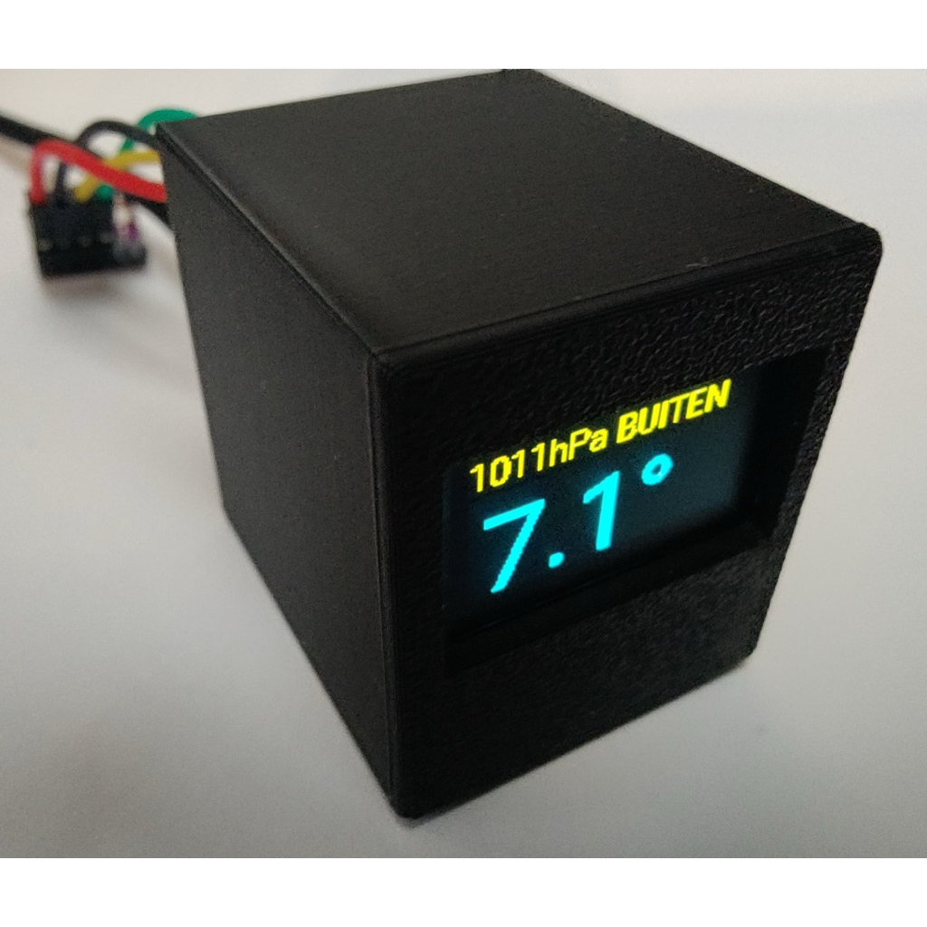 LAYAR Wemos D1 Mini Protective Box with LED Screen 0.96 Enclosure Case - สามารถใช้กับ Dasai Mochi