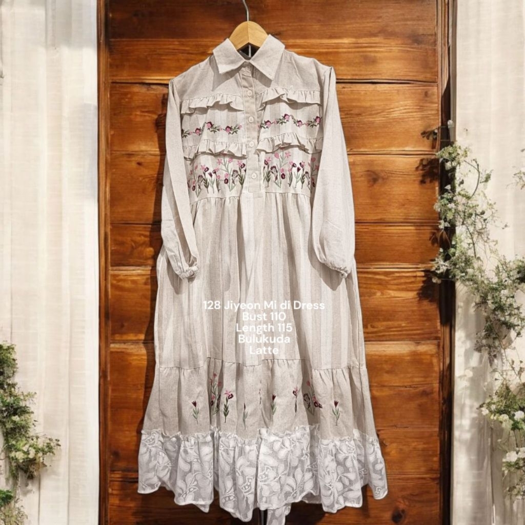 [RANARA] Jiyeon Bulkuda Midi Dress Premium Allsize