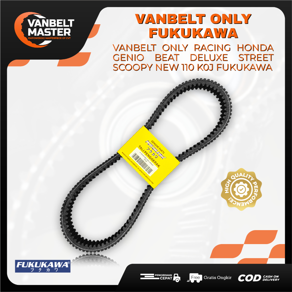 Fukukawa Vanbelt V เข็มขัด Fanbelt Beat Deluxe Genio Scoopy 110 New Street K0J K1A K2F