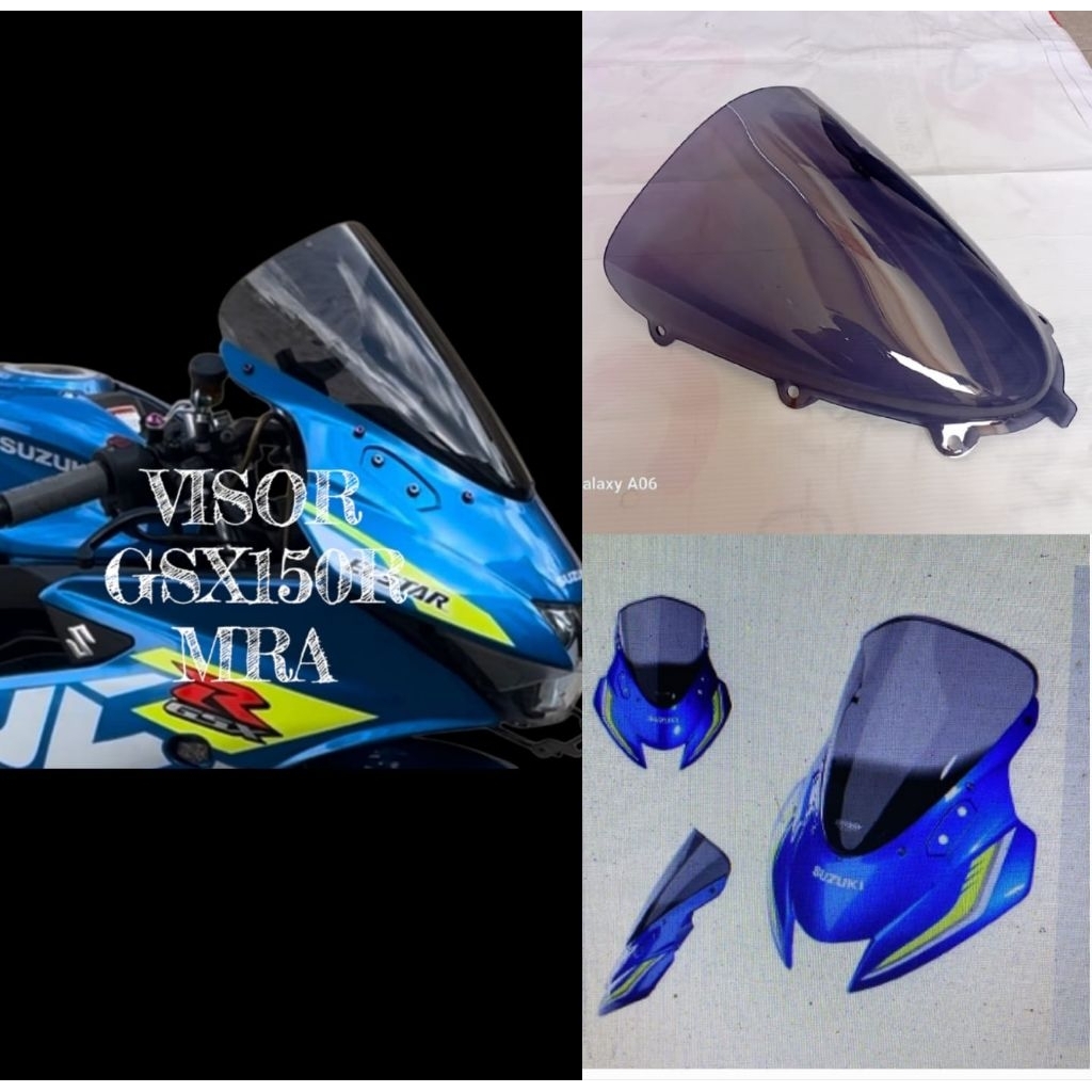 WINDSHIELD GSX 150R MRA VISOR GSX150R TYPE MRA 3 MILI THICKNESS