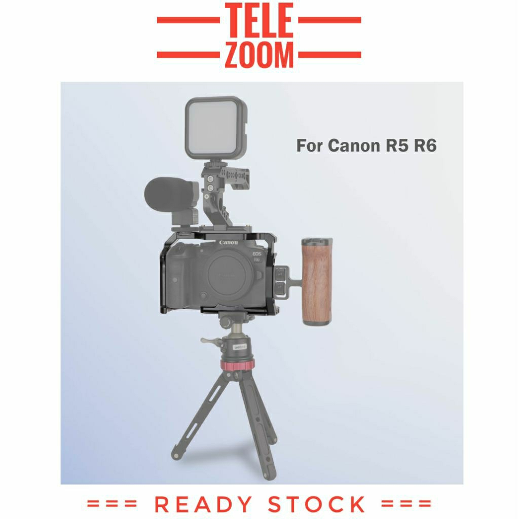 กรง Rig Canon EOS R5 R6 R5ii R6ii กรอบ Video Bracket Hand Plate แนวตั้ง Videographer กล้อง Canon EOS