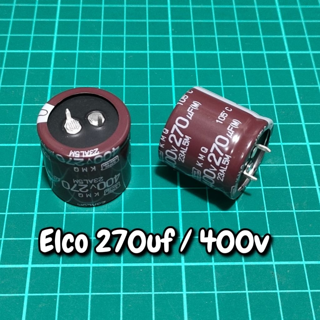 Elco 270uf 400v ใหม่ Original Nippon Chemicon japan 3x3 ซม. สําหรับหน่วยจ่ายไฟ