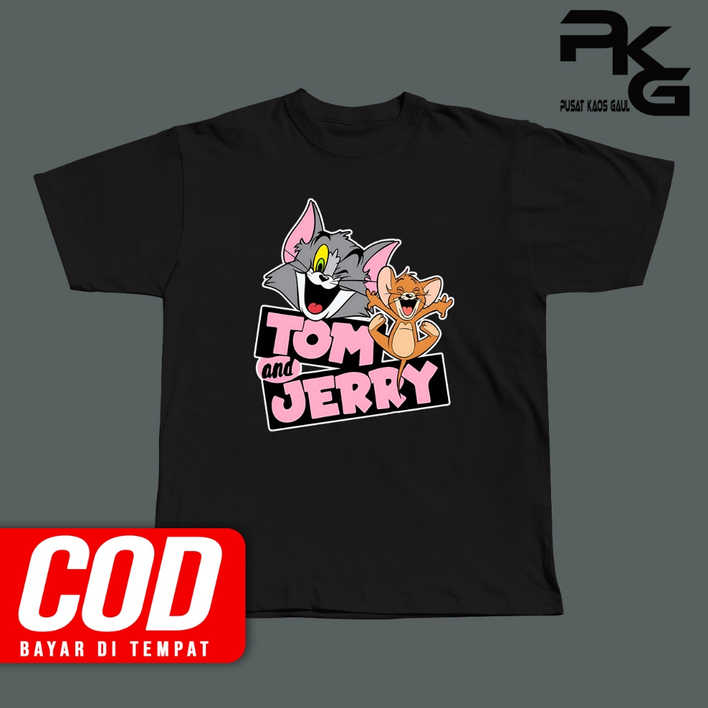 TOM AND JERRY เสื้อยืดผู้ชาย Meme เสื้อยืด / เสื้อยืด Pun / เสื้อยืด Pollycotton 24s