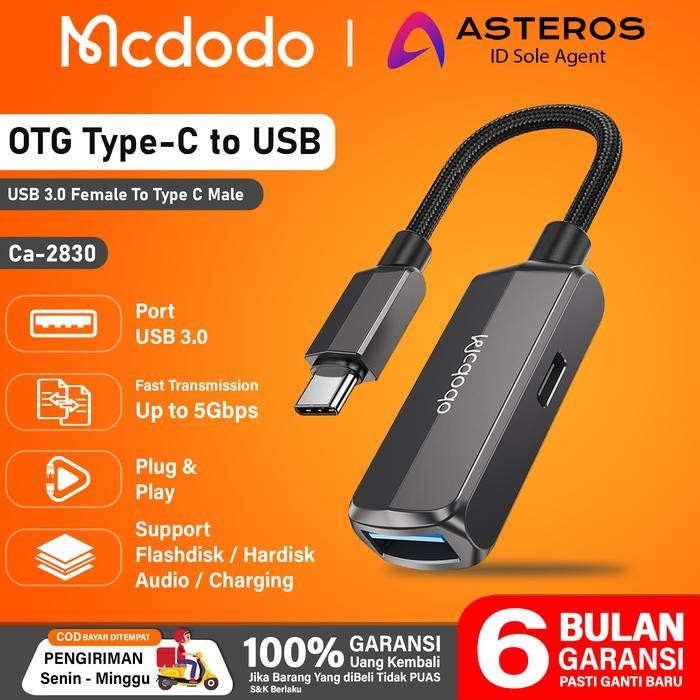 ใหม่ ORIGINAL MCDODO CA-2830 Converter 2 In 1 ประเภท C ถึง USB 3.0 OTG อะแดปเตอร์ CA 2830 CA2830
