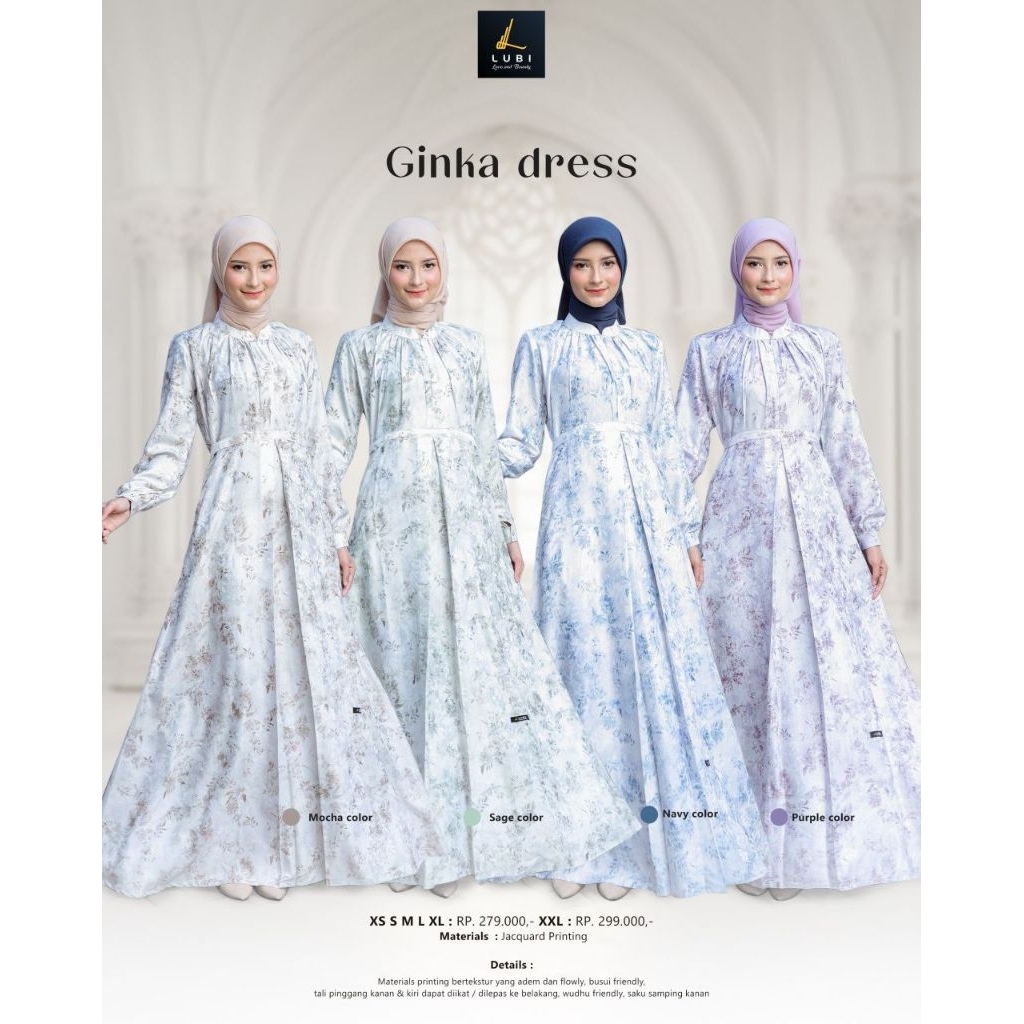 GINKA DRESS GAMIS LUBI ใหม่ล่าสุด