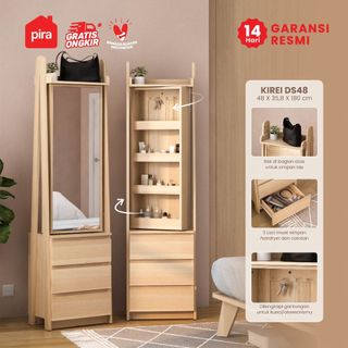 PIRA -  KIREI DS48 Meja Rias / Cermin Full Body / Meja Rias Minimalis