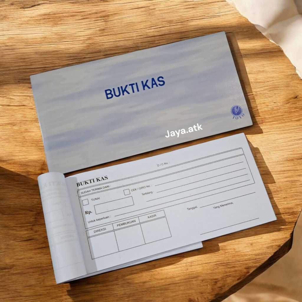 [100 LBR] BUKTI BOOK CASH RECEIPT CASH GIRO 1PLY 1/3 FOLIO CASH BOOK ENTRANCE/OUTSIDE