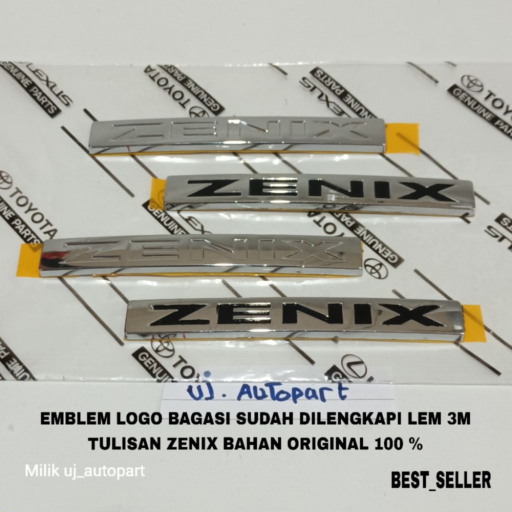 สัญลักษณ์โลโก้ด้านหลังพร้อมการเขียน ZENIX / สําหรับ Innova Zenix OriginaL