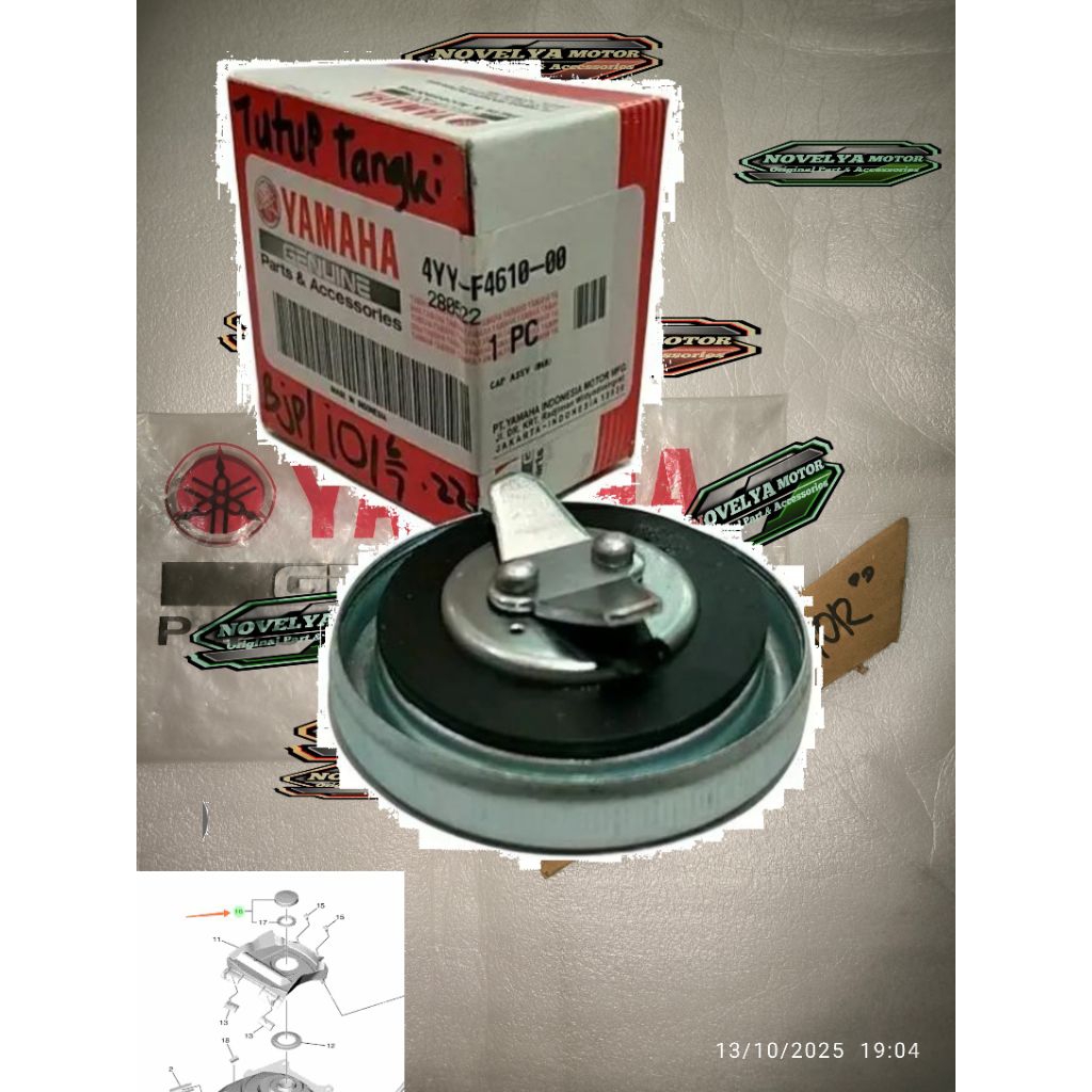 CAP TANK CAP สําหรับ MIO M3 MIO S MIO Z XRIDE 115, 125 MIO J GT 115, NOUVO LELE, Z, SOUL GT 115, 125