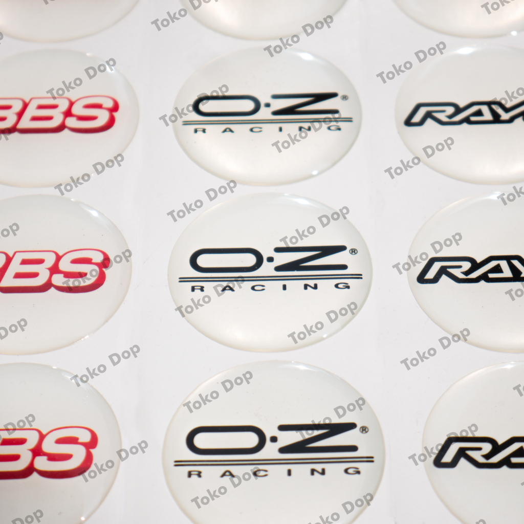 ความเร็วอัตโนมัติ B2S RACING RIM สติ๊กเกอร์ HSR LENSO MUGEN POWER OZ RACING RAYS SP4RCO RAISED RESIN