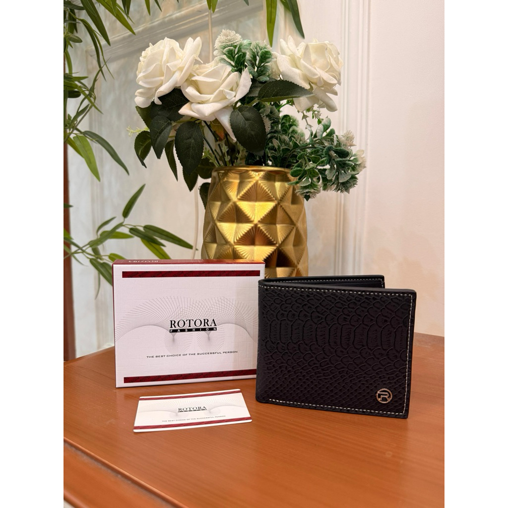 ROTORA กระเป๋าสตางค์หนังผู้ชาย