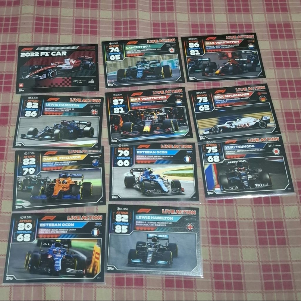 Lot 11 Card F1 Car Turbo Attax 2022 (f)
