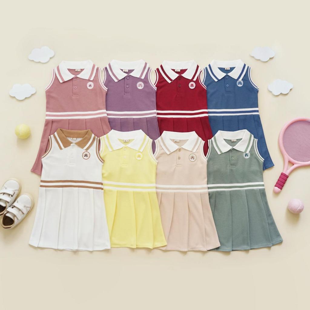 PADEL DRESS - 4.4 Padel ชุดเดรสเทนนิสเด็กผู้หญิงน่ารัก
