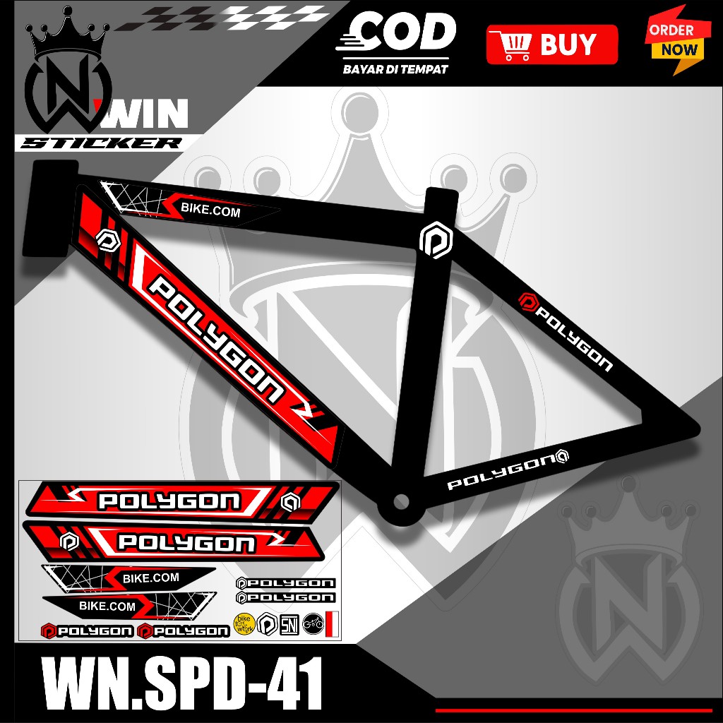 POLYGON ALL BIKE STRIPING VARIATION STICKER WN.SPD-41 BIKE VARIATION STICKER