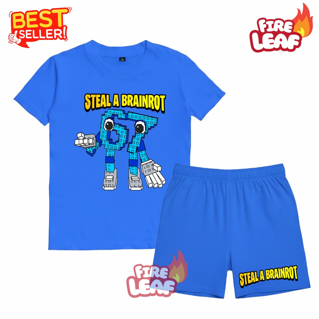 67 KID STEALT AROT BRAIN ROBLOX KIDS ชุดเสื้อยืด