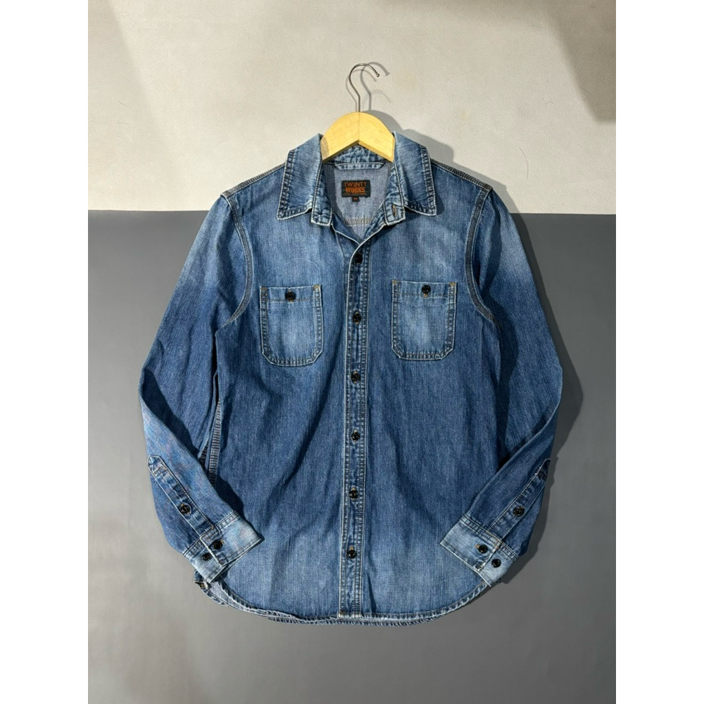 KEMEJA TWENTY WORKS DOUBLE POCKET SECOND เสื้อเชิ้ตยีนส์ดั้งเดิม