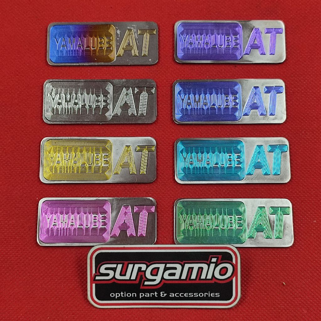 สัญลักษณ์โลโก้ Yamalube 6x2.5 ซม. ไทเทเนียมเวียดนาม