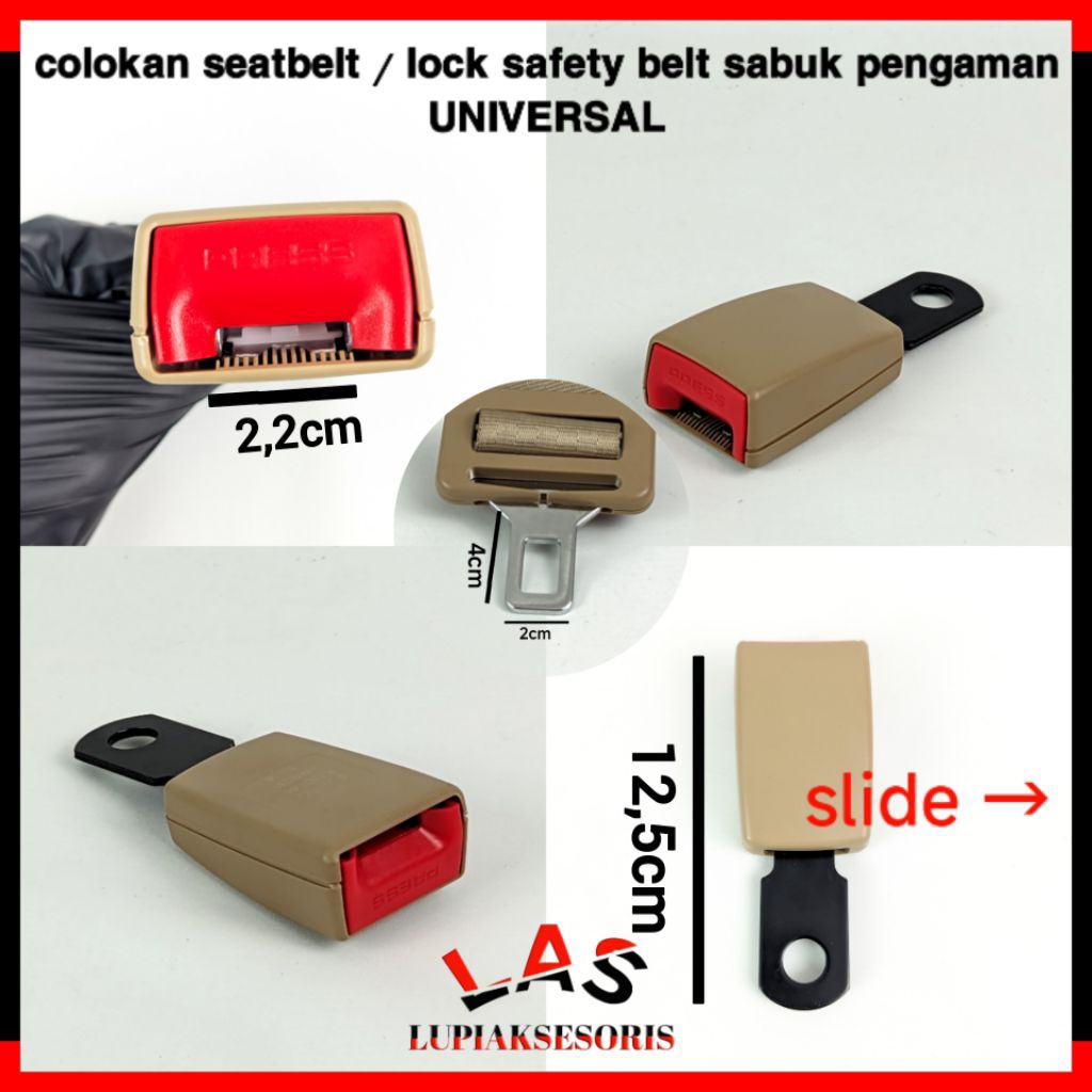 ORIGINAL UNIVERSAL SAFETY BELT PLUG SEATBELT UNIVERSAL