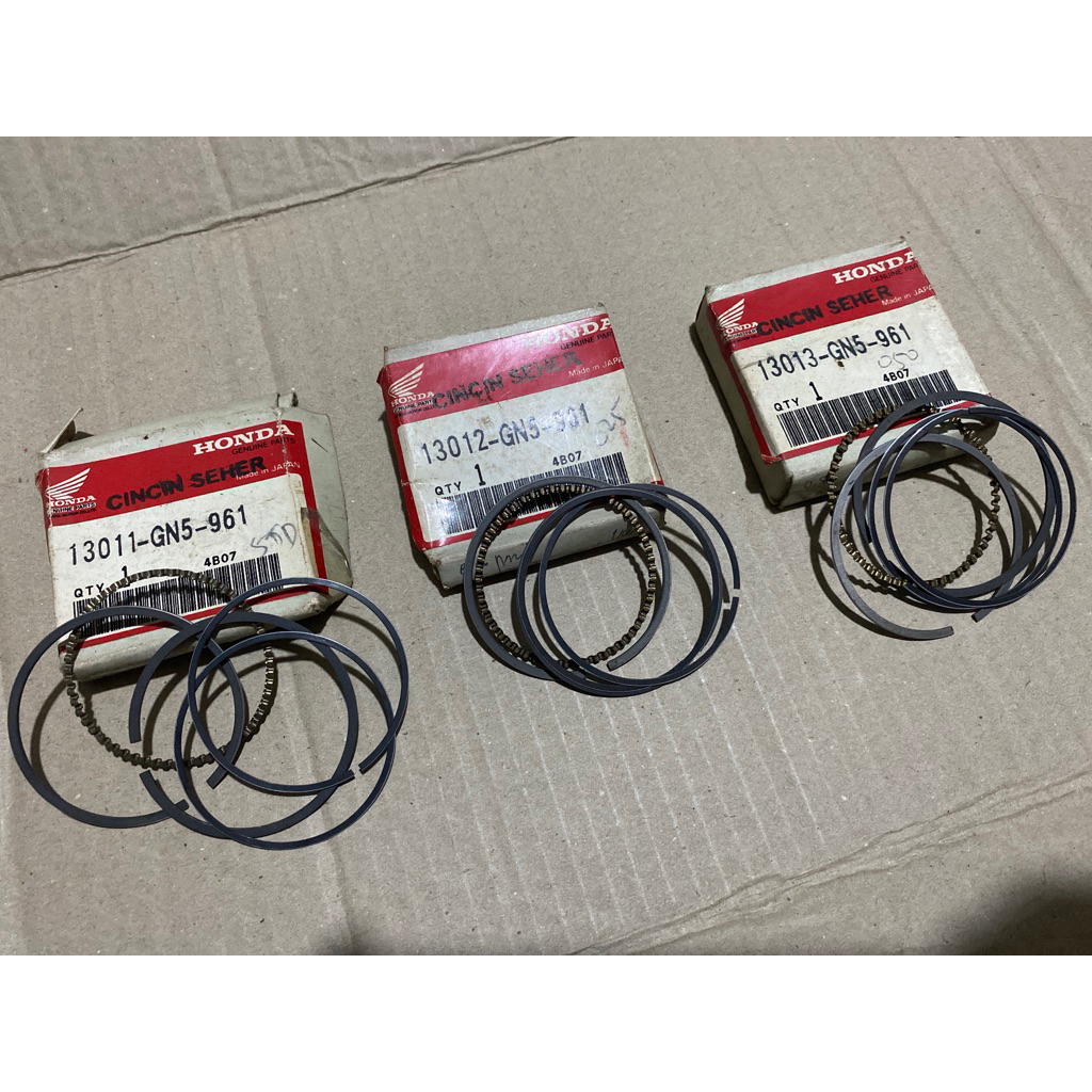 PISTON ชุดแหวน SEHER OS OVERSIZE STD 025 050 HONDA SUPRA X IMPERSSA GRAND PRIMA ORIGINAL (13013-GN5-