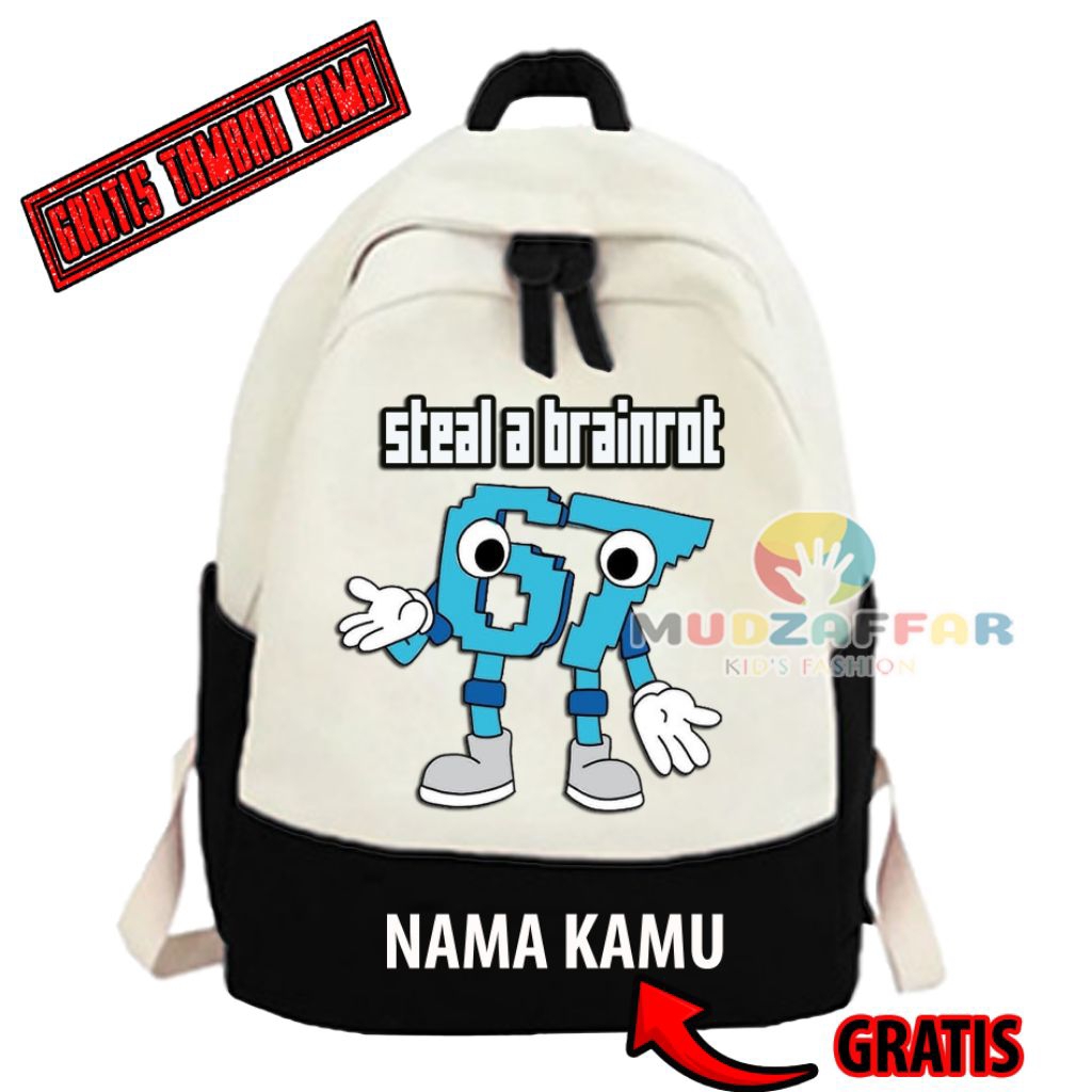 STEAL A BRAINROT 67 CHILDRENS BACKPACK STEAL A BRAINROT 67 ANOMALI CHILDRENS BACKPACK