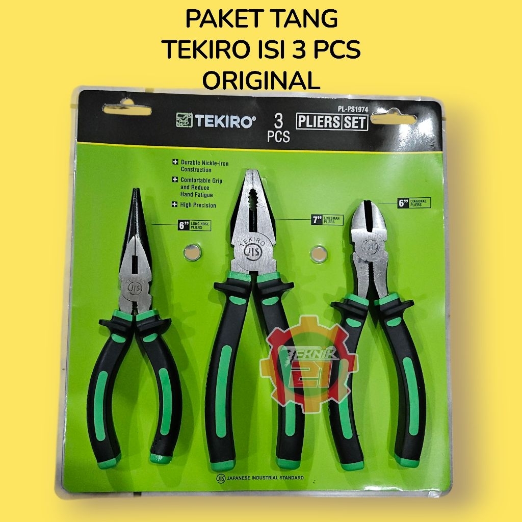 TEKIRO PLIERS ชุด 3 ชิ้น TEKIRO PLIERS ชุดรวม PLIERS ตัด PLIERS TAPERED PLIERS TEKIRO PLIERS ชุด