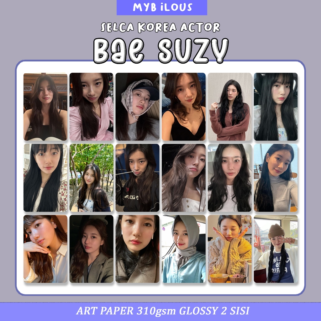 [PHOTO SLIDE TO CHOOSE VARIATION] KOREA ACTOR BAE SUZY PHOTOCARD FANMADE