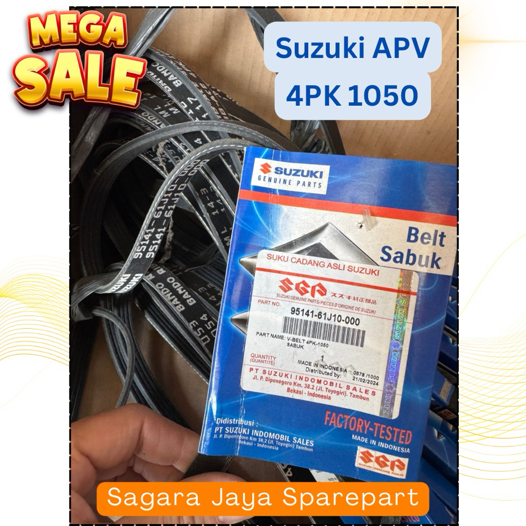 สายพาน V-Belt Suzuki APV 4PK 1050 – SGP ดั้งเดิม