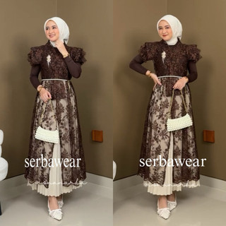 Daisy Outer Tunik Free Belt mutiara Tille Bordir Payet |Outer Wisuda | Outer Lebaran | Outer Kondangan | Atasan Wanita |