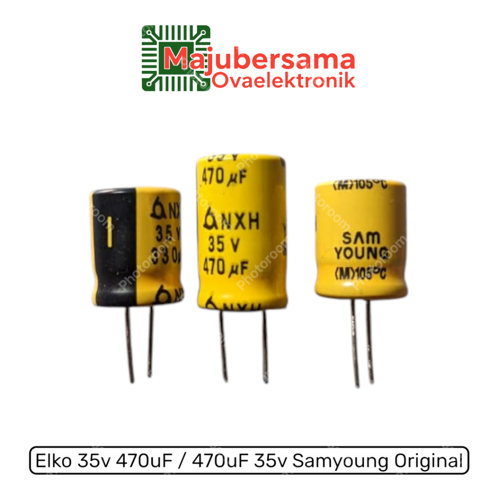 5 ชิ้น - Elko 35v 470uF / 470uF 35v Samyoung