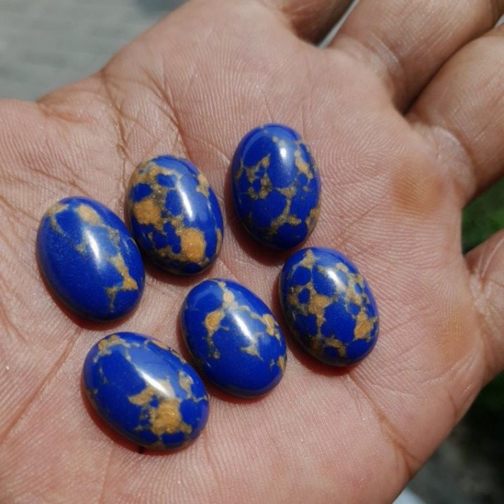 หินอาเกตเทอร์ควอยซ์อียิปต์สีน้ําเงิน mizone หลอดเลือดดําทอง