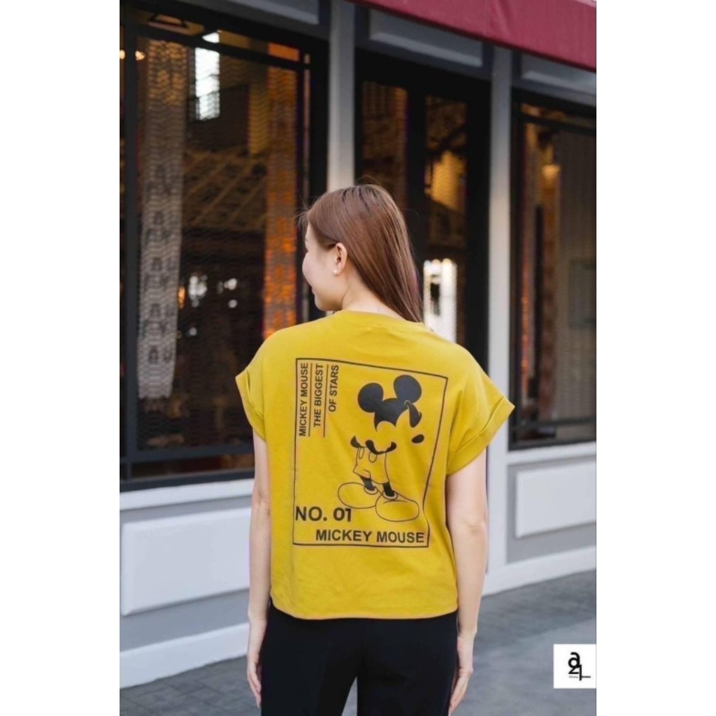 [LC] A21SHOP 352 เสื้อยืด PREMIUM MICKEY MOTIF IMPORT BKK