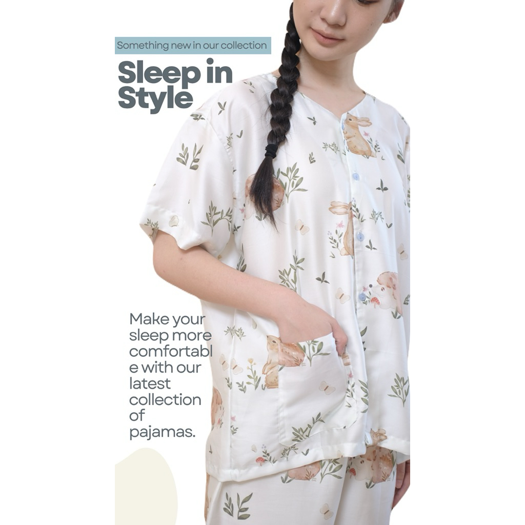 RABBIT LEAF SILK PAJAMAS